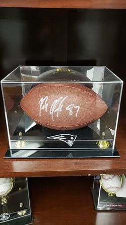 NFL game ball signed by #87 Rob Gronkowski