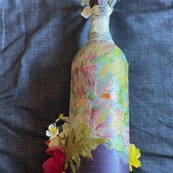 Bird Of Peace Up Cycled Wine Bottle