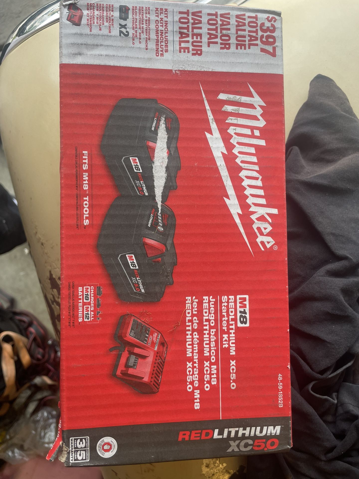 5.0 Ah Milwaukee Battery Set