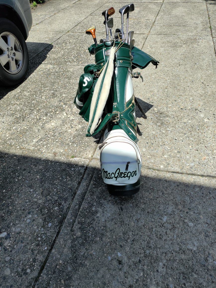 Golf Bag And Clubs 