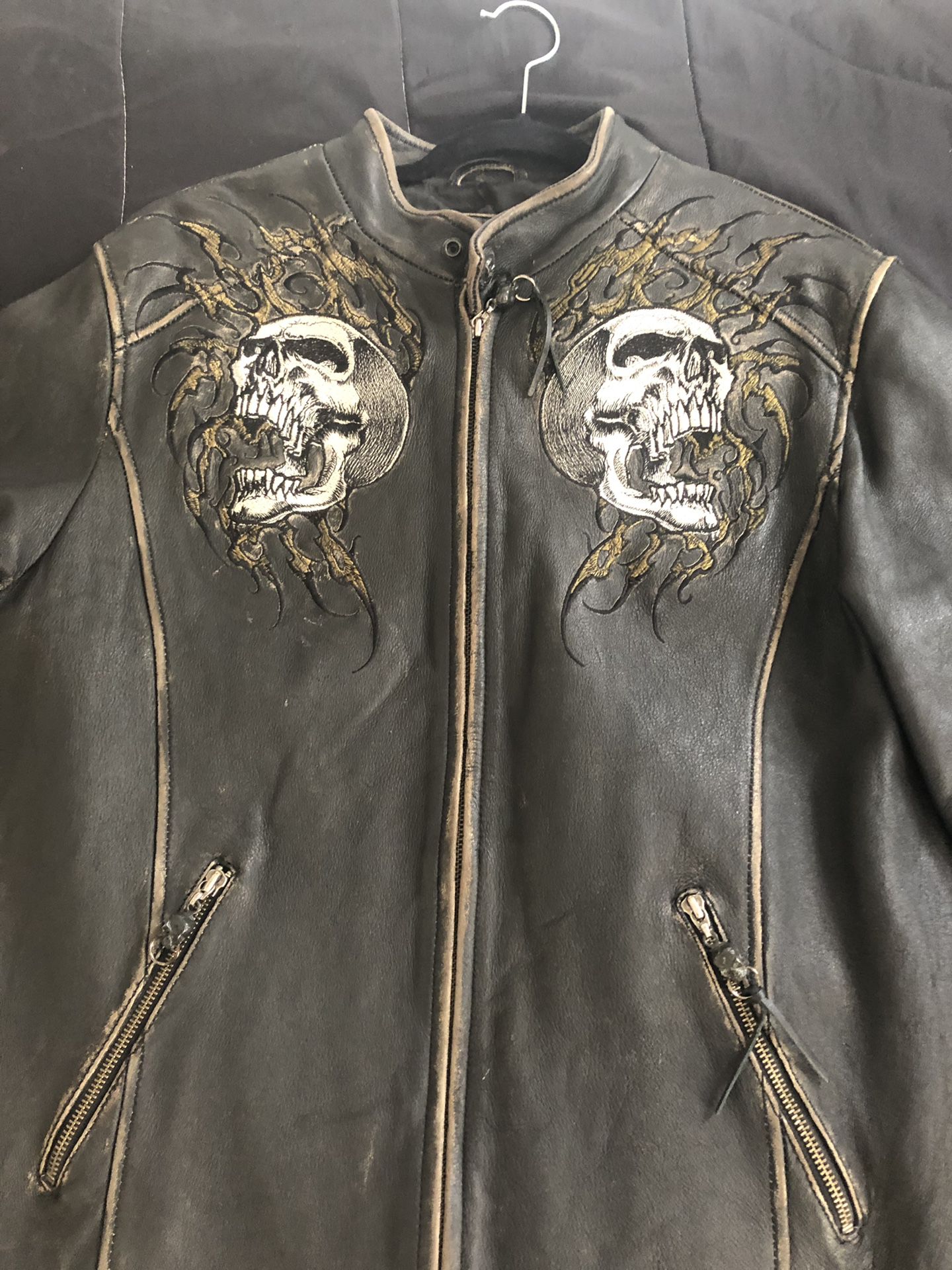 Affliction jacket limited edition hand numbered size. L