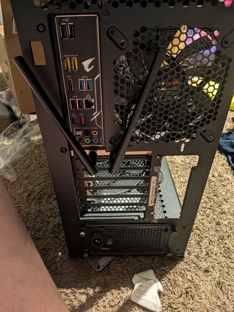 Pc Case Motherboard Fans And Power Supply