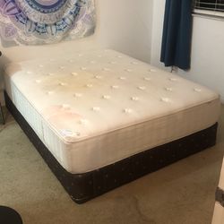 Bed Queen Size Mattress and Frame 