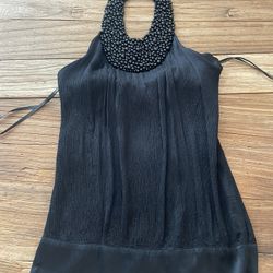 Bebe Halter Top With Beading Small