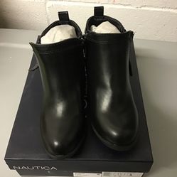 Nautica Girls Black Boots