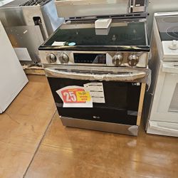 Electric Stove 30 Inch Wide Stainless Steel
