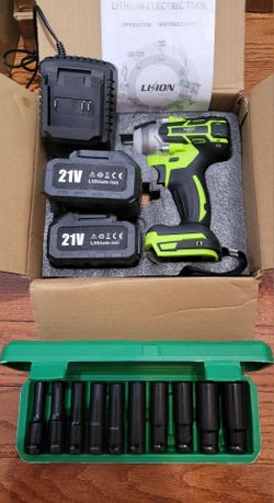 NEW Impact Wrench Set + 10 Metric Sockets