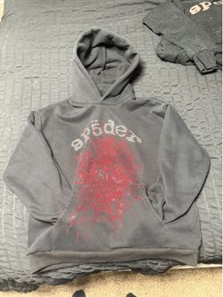 Sp5der Hoodie OG Web Rhinestone XL