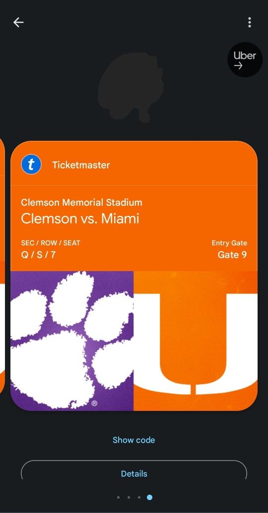 Clemson Vs Miami Football Game