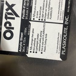 Acrylic Sheet 36 In X 72 In X .118 In