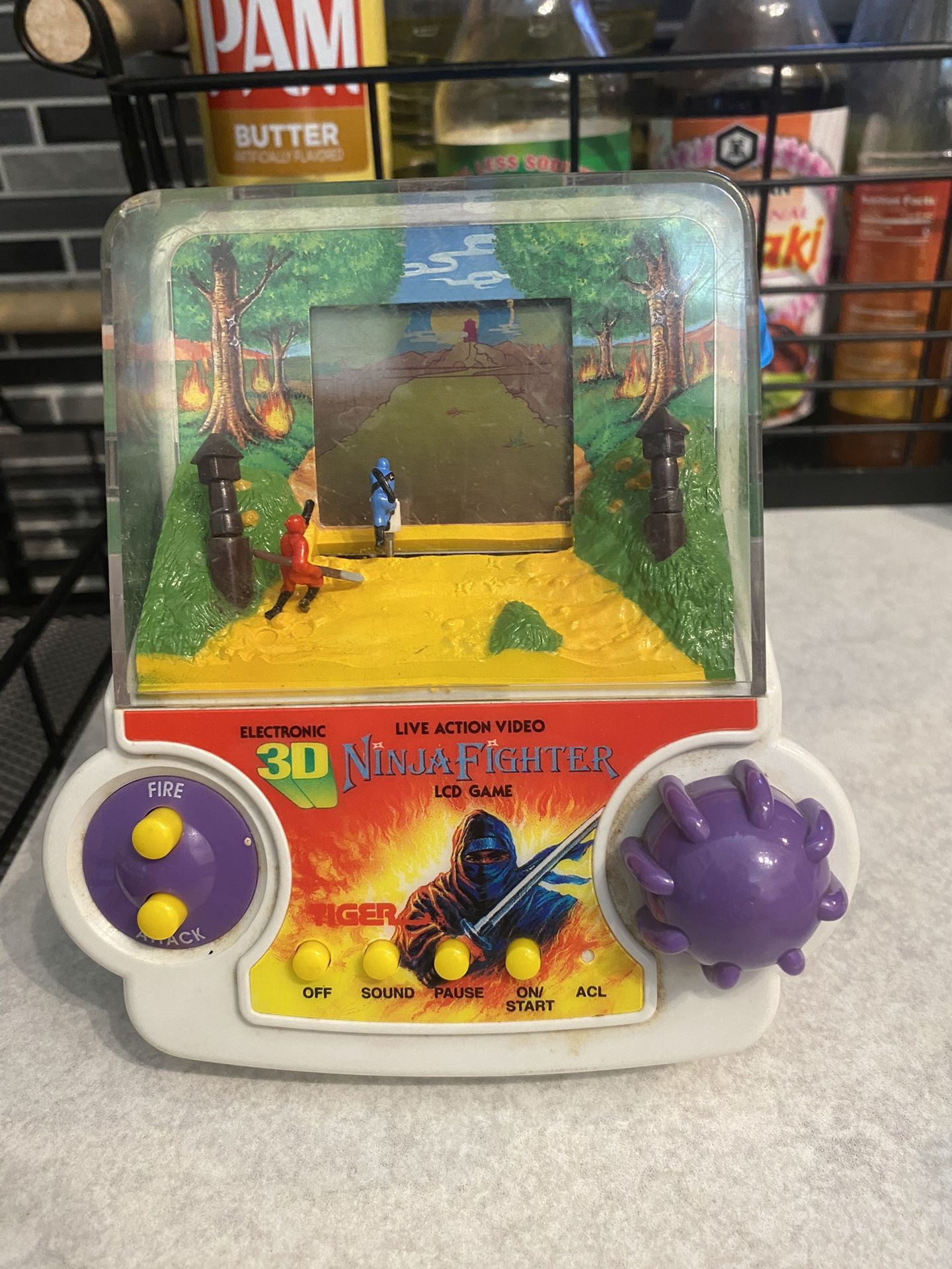 Vintage 3-D ninja fighter