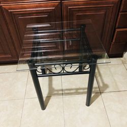 Side Glass Table For Living Room 