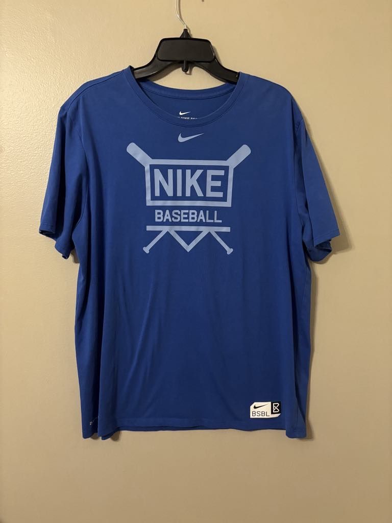 Nike royal blue baseball tee