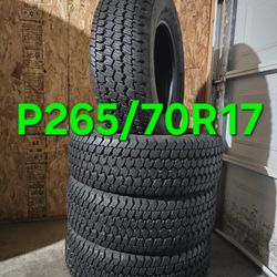 265/70/17 Tires All Terrain Goodyear Wrangler AT/S