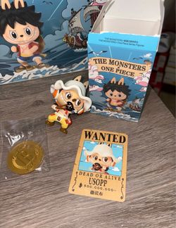 AUTHENTIC POP MART The Monsters x One Piece Labubu Series Figures - Usopp