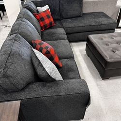 AP🎉 Best Model 2 Piece Sectional Couch With Chaise - Color Options// Fast Delivery & Financing Available 