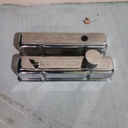 Chrome chevy valve  covers