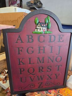 Home interiors ABC plaque