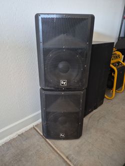 EV 12" outdoor concert monitors