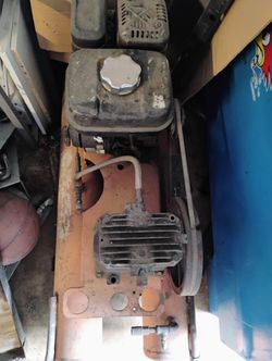 Rigid 9 Gallon Gasoline Wheel Barrow Air Compressor 