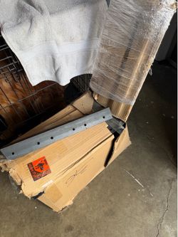 Steel bench frame pieces (6)