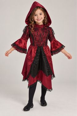 Girl vampire/witch costume 4-6