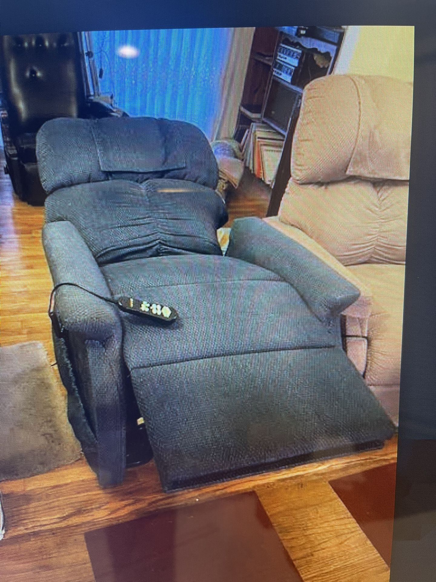 Gray Recliner In Good Condition Reclines Into A Bed