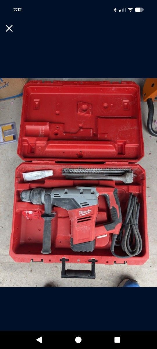 Milwaukee SDS Max Roto Hammer