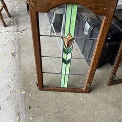 Stained Glass Cabinet Doors-2 For $125