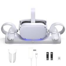 Oculus Meta Quest 3s Batman Arkham Edition With Controllers Charging Stand And Wall Charger Plus Carrying Case For Everything 