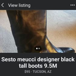 Designer Tall Black Boots