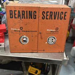 Vintage Delco bearing Service Cabinet