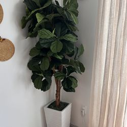 Fiddle Leaf Fig Tree Artificial Greenery Plant Home Office Decoration