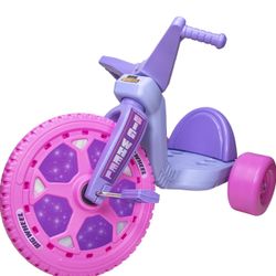 Low-Riding Tricycle with Adjustable Seat for Growing Child up to 70 lbs. - Classic Bike in Pink and Purple - Ages 3 and Up