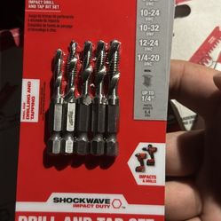 Milwaukee Drill And Tap Set