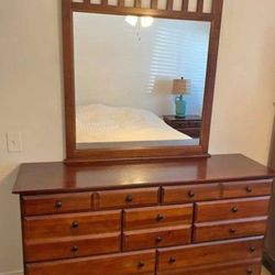 Reduced Price Dresser And Mirror Originally $200