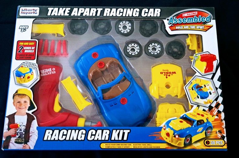 Brand New•Picassotiles•Take Apart Car•With Electric Dril•Sealed Box*