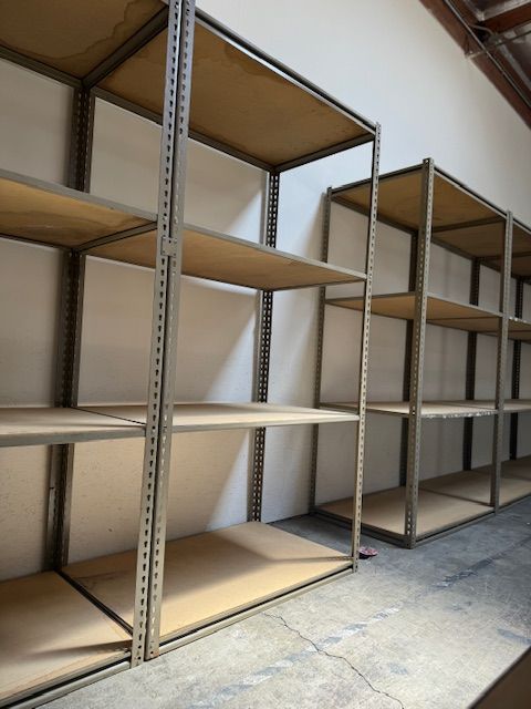 Industrial Racks 48 in W x 30 in D Used Heavy Duty Storage Shelving 4 Tier Stronger Than Homedepot Lowes And Costco Delivery Available
