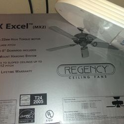 Regency MX2 Excel ceiling fan motor kit with 56" blade kit
