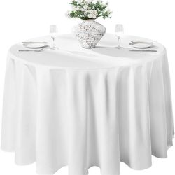 Vidafete 10 Pack 180inch Tablecloth Polyester Table Cloth