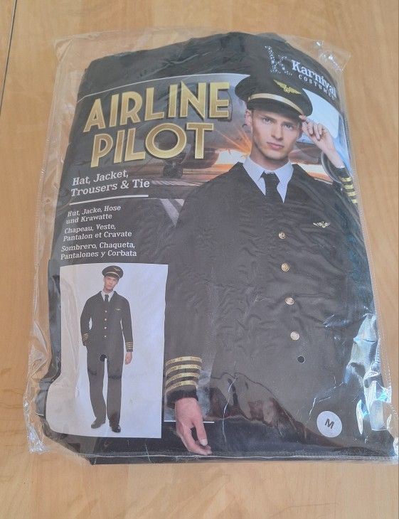 Men Pilot Halloween Costume 