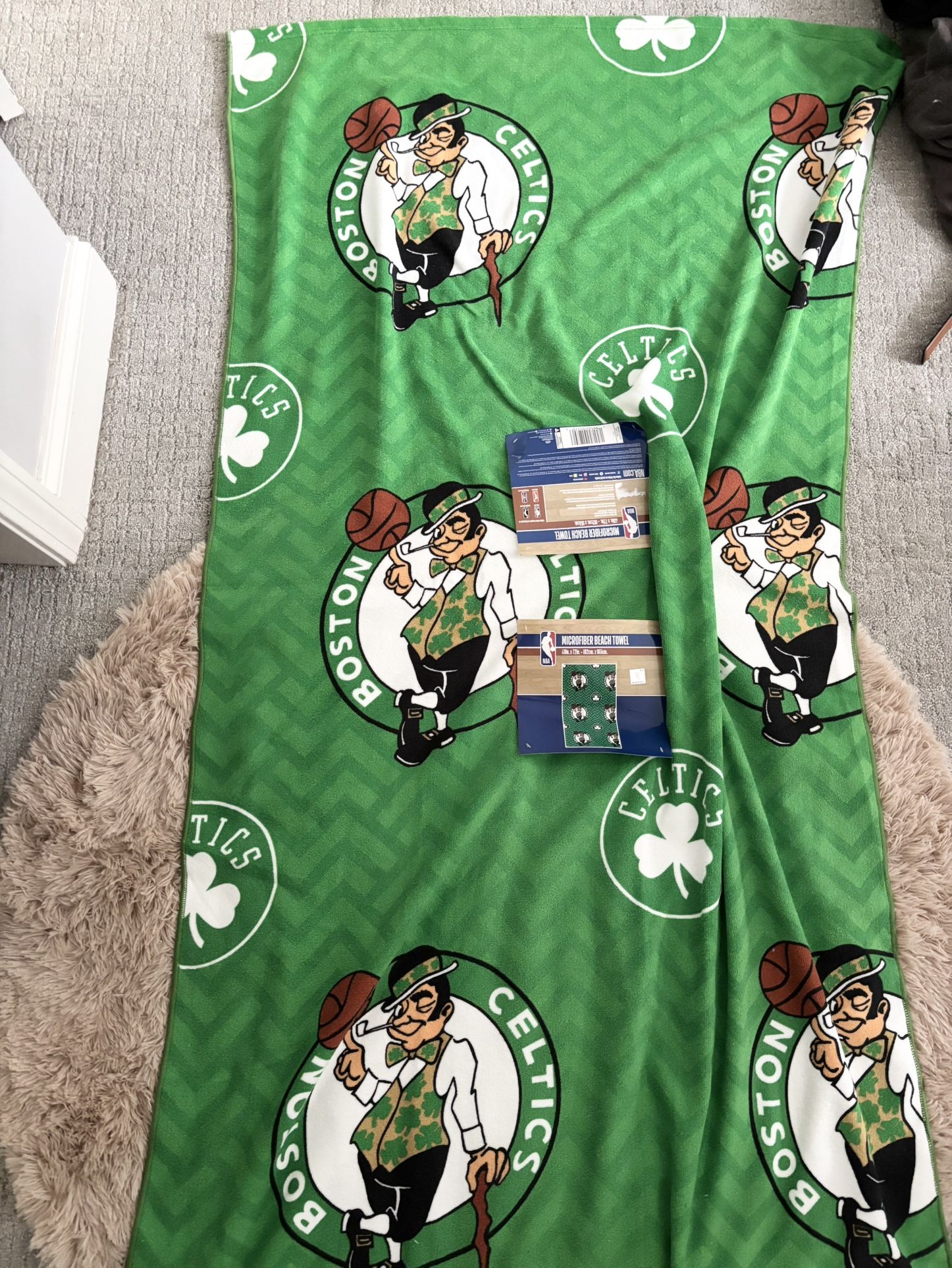 Microfiber beach towel celtics 40in x 72in