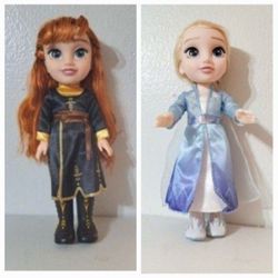 Frozen Anna And Elsa 14" Dolls