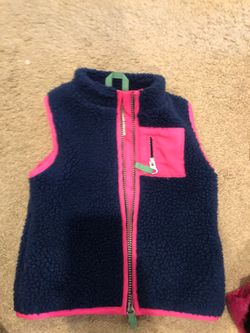 4T Carter’s girls fleece vest