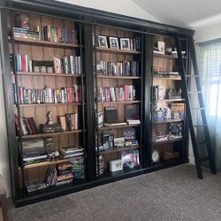 Heritage Bookcases W/ Ladder