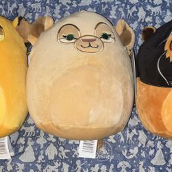 Squishmallow LION KING 7” SET Simba, Nala & Scar (NWT)