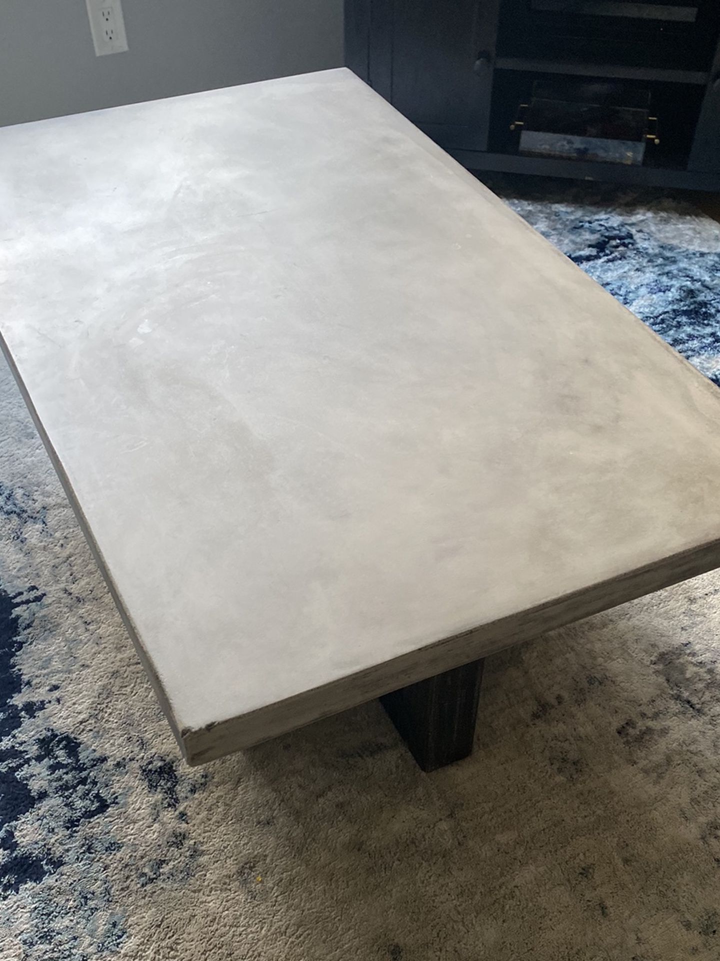 Concrete Coffee Table w/ X2 Side Tables