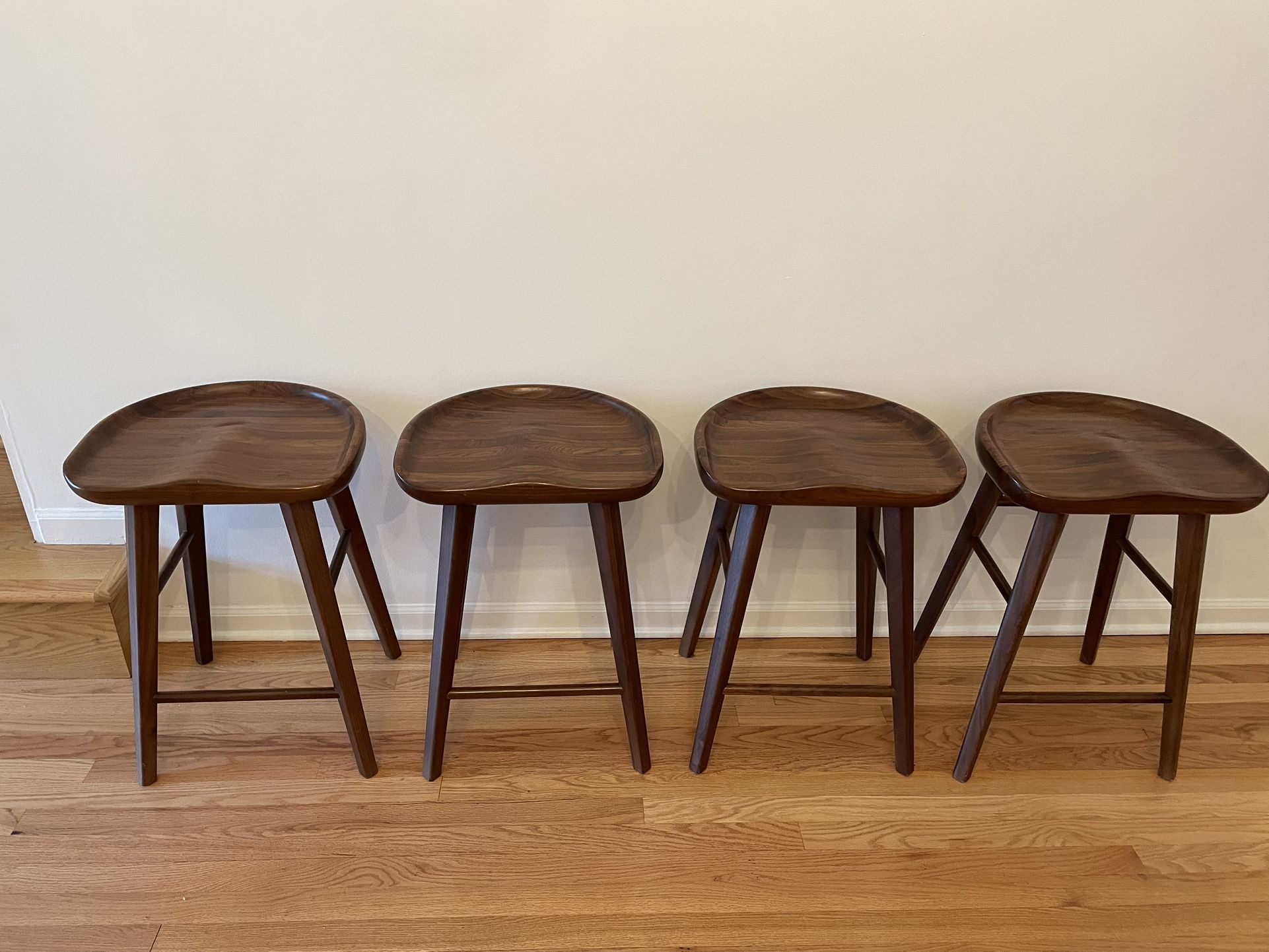Walnut Wood Bar/counter Stools
