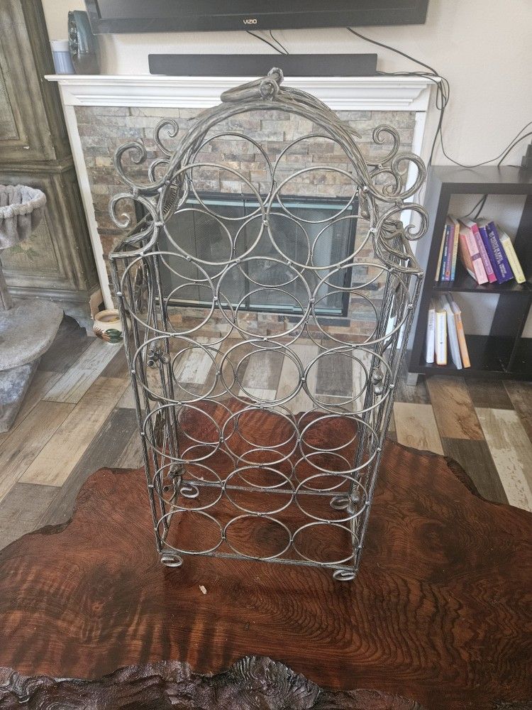 IRON WINE RACK $25