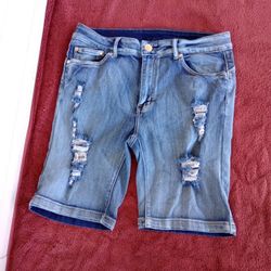 T&Y Fashion women's Bermuda shorts distressed size 15/16